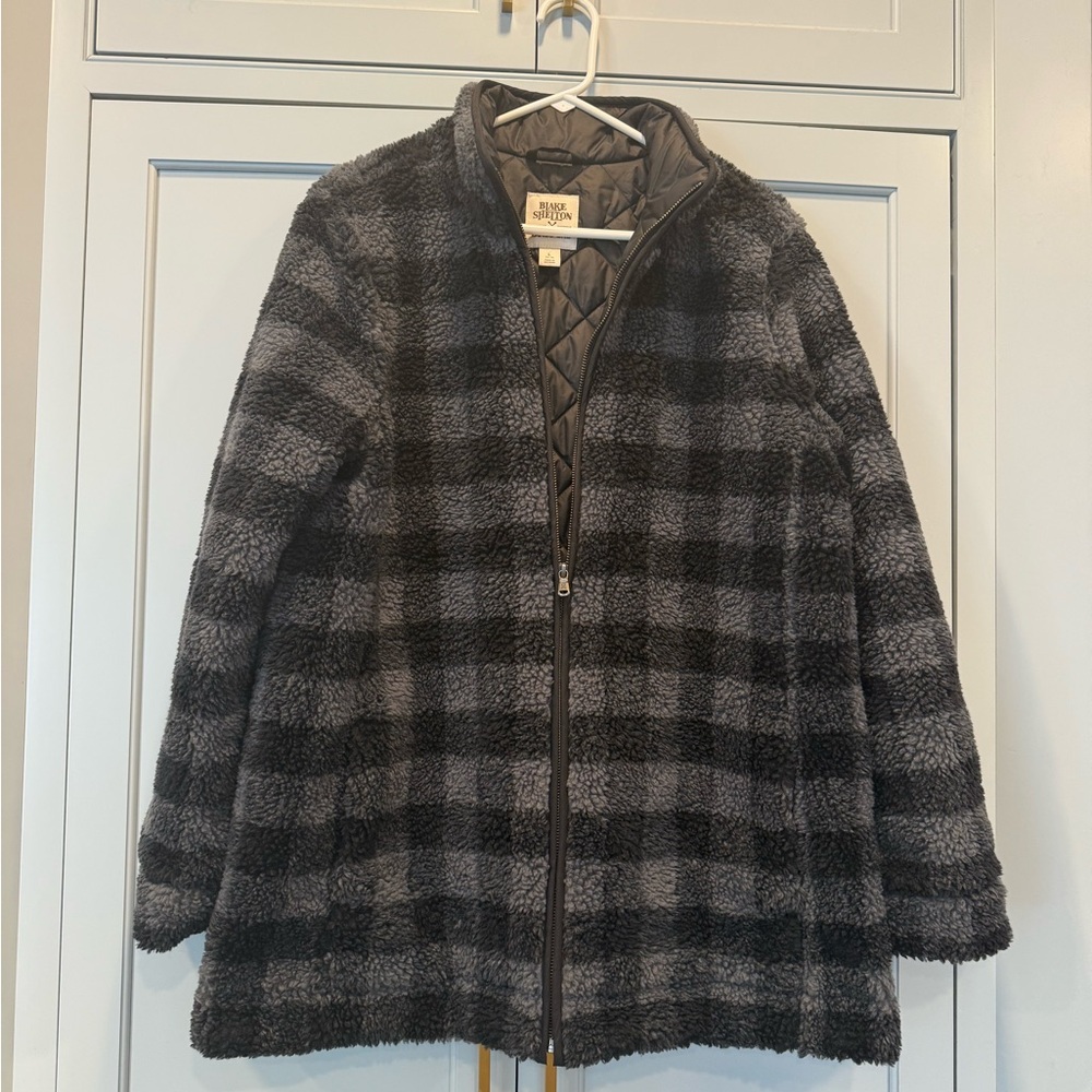 Lands End x Blake Shelton‎ collab Primaloft lined fleece Sherpa Shacket jacket